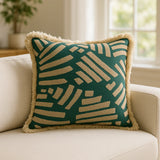 Oromo Cushion Cover 18" x 18" - Green