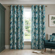 Malay Blockout Eyelet Curtains - Green