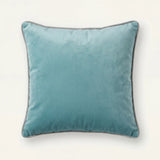 Piped Velvet Cushion Covers 17" x 17" 43x43cm 4