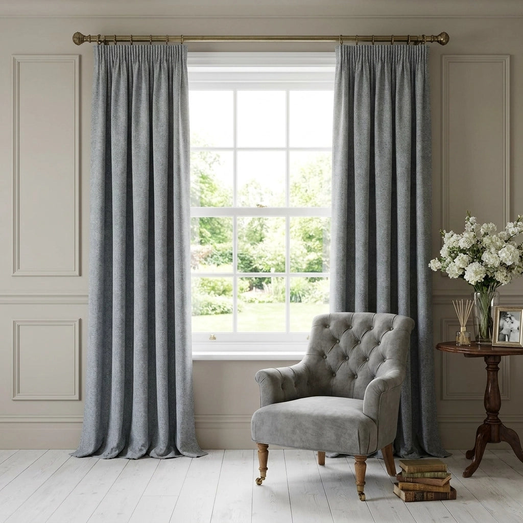 Dallas Lined Tape Top Pencil Pleat Blackout Curtains 4