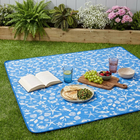 Coastal Bay Picnic Blanket Waterproof Outdoor Rug 1