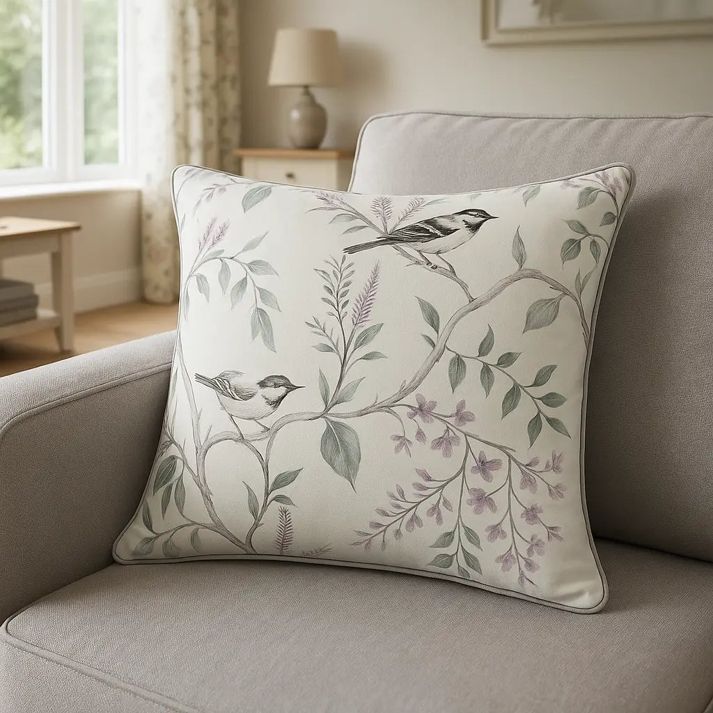 Jazmine Cushion Cover 17" x 17" (43cm x 43cm) by Dreams & Drapes Design