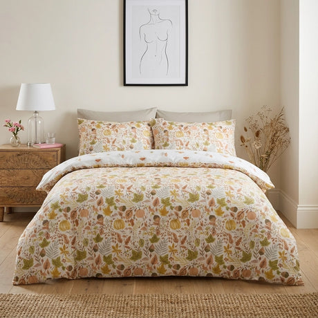 Autumn Foliage Polycotton Duvet Cover Set 1