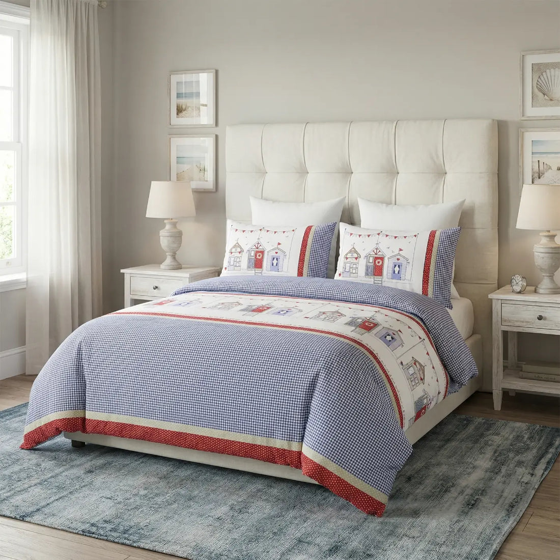Beach Hut Polycotton Duvet Cover Set