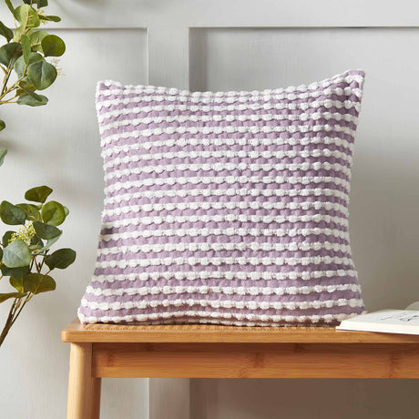 Catherine Lansfield Stab Stitch Filled Cushion 43cm x 43cm - Blue image 3