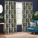 Woodlands Room Darkening Lined Eyelet Curtains by Wylder Nature
