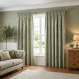 Botanic Lined Tape Top Pencil Pleat Curtains 1