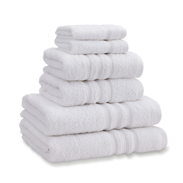 Zero Twist 6 Piece Towel Bale White