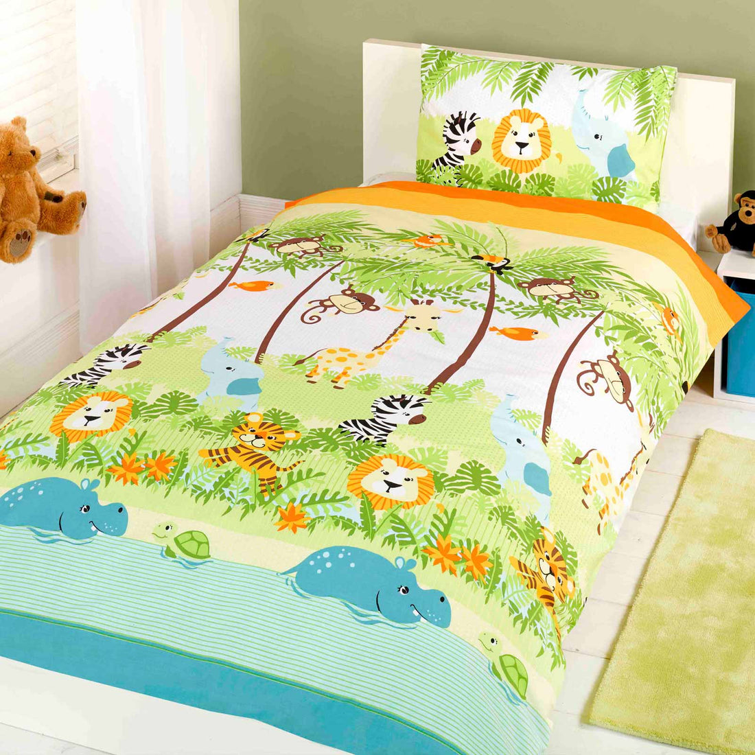 Jungle Boogie Polycotton Duvet Cover Set