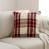 Highland Check Red Cushion Cover 17" x 17
