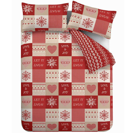 Catherine Lansfield Let It Snow Christmas Duvet Cover Set 5