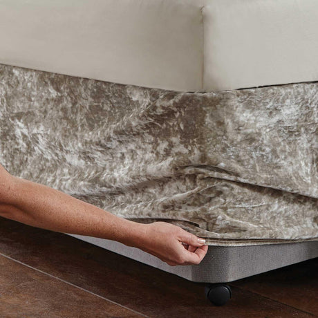 Crushed Velvet Divan Base Wrap by Catherine Lansfield