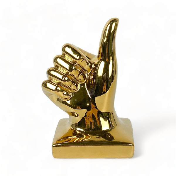 Gold Thumbs Up Ornament