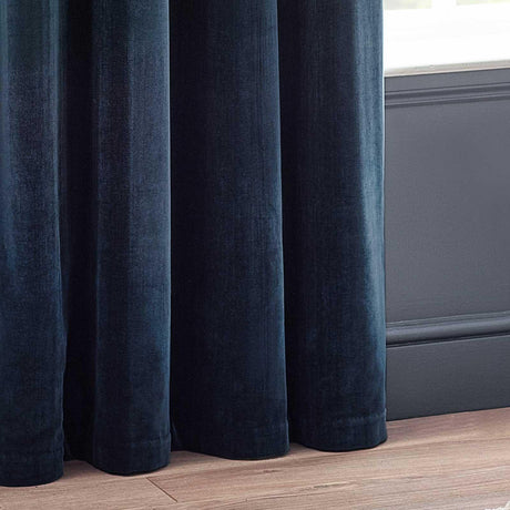 Heavy Chenille Room Darkening Eyelet Curtains by Yard