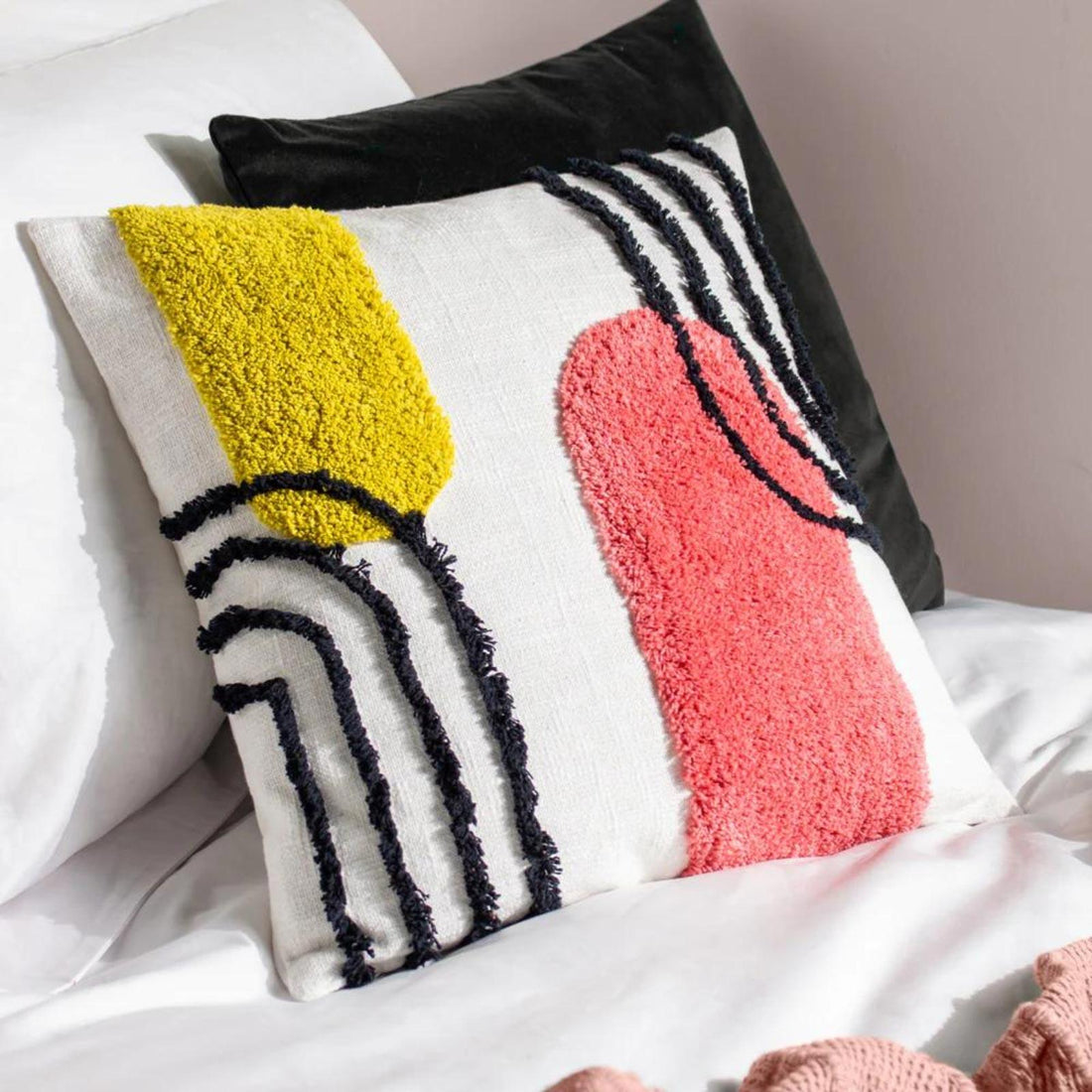 Elmer Tufted 100% Cotton Cushion Cover