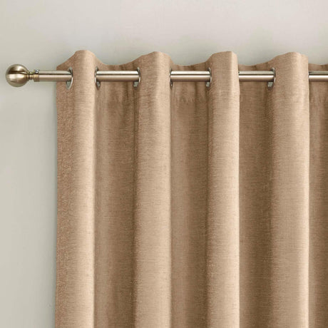 Savoy Chenille Blackout Eyelet Door Curtain by Enhanced Living