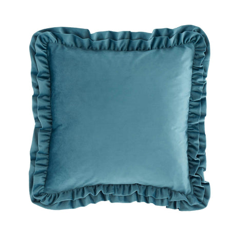 So Soft Velvet Touch Double Frill Cushion 17" x 17" (43cm x 43cm) by Catherine Lansfield
