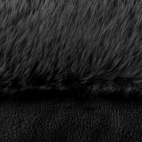 Stanza Faux Fur Cushion Cover 22" x 22" (55cm x 55cm) by Paoletti