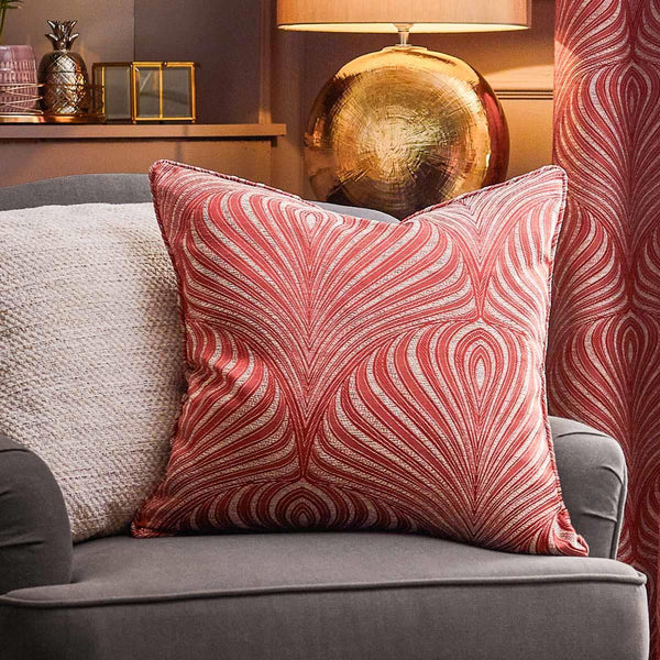 Gatsby Jacquard Cushion Cover Terracotta