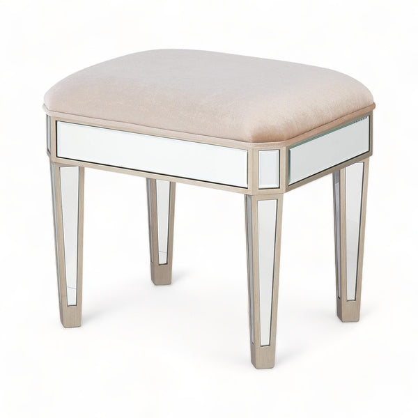Harlow Champagne Dressing Table Stool