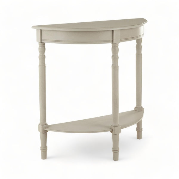 Half-Circle Pine Wood Spindle Console Table