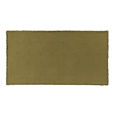 Jaye Cotton Velvet Filled Bedspread 140cm x 220cm by Yard 3