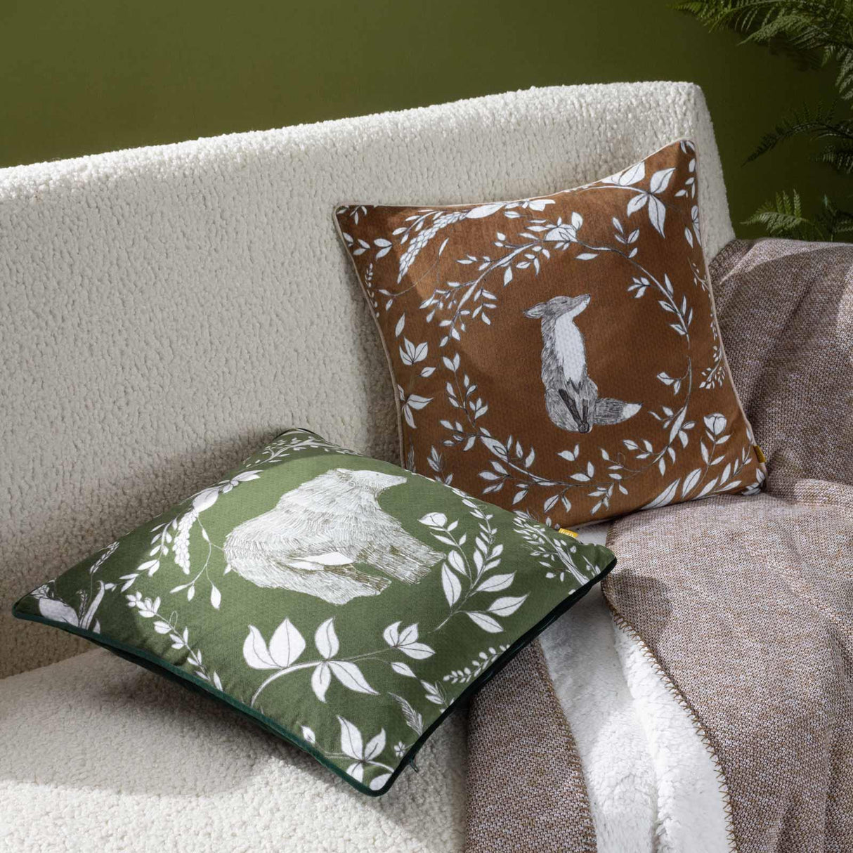 Buckthorn Cushion Cover 17" x 17" (43cm x 43cm) by furn.