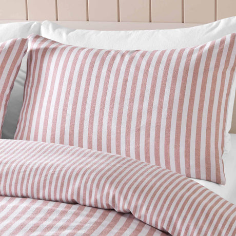 Brushed Cotton Flannelette Stripe Duvet Cover Set by Catherine Lansfield