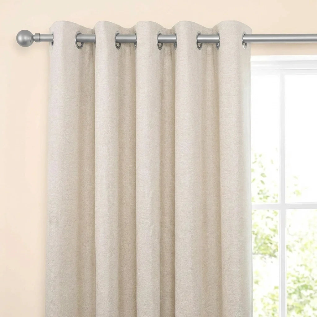 Amberley Thermal Eyelet Curtains - Natural image 2