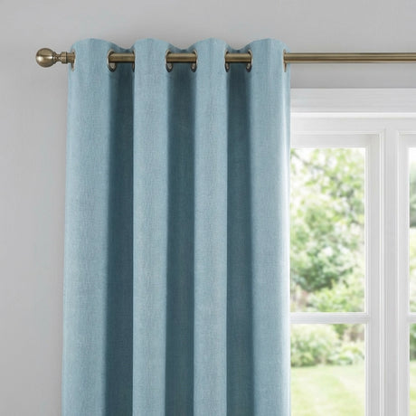 Sorbonne Cotton Lined Ready Made Eyelet Curtains 3