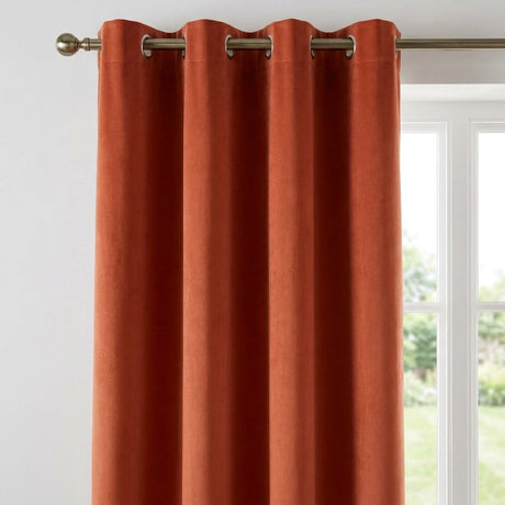 Velvet Chenille Eyelet Curtains 14