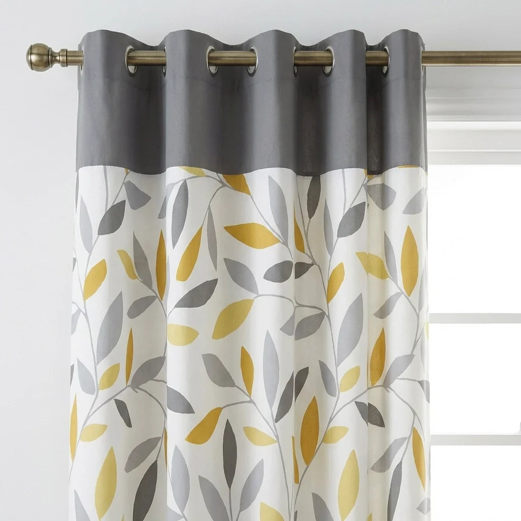 Beechwood Ready Made Eyelet Curtains - Ochre image 2