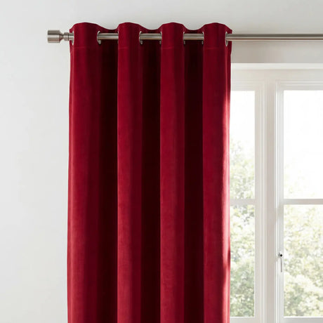 Velvet Blackout Eyelet Curtains 8