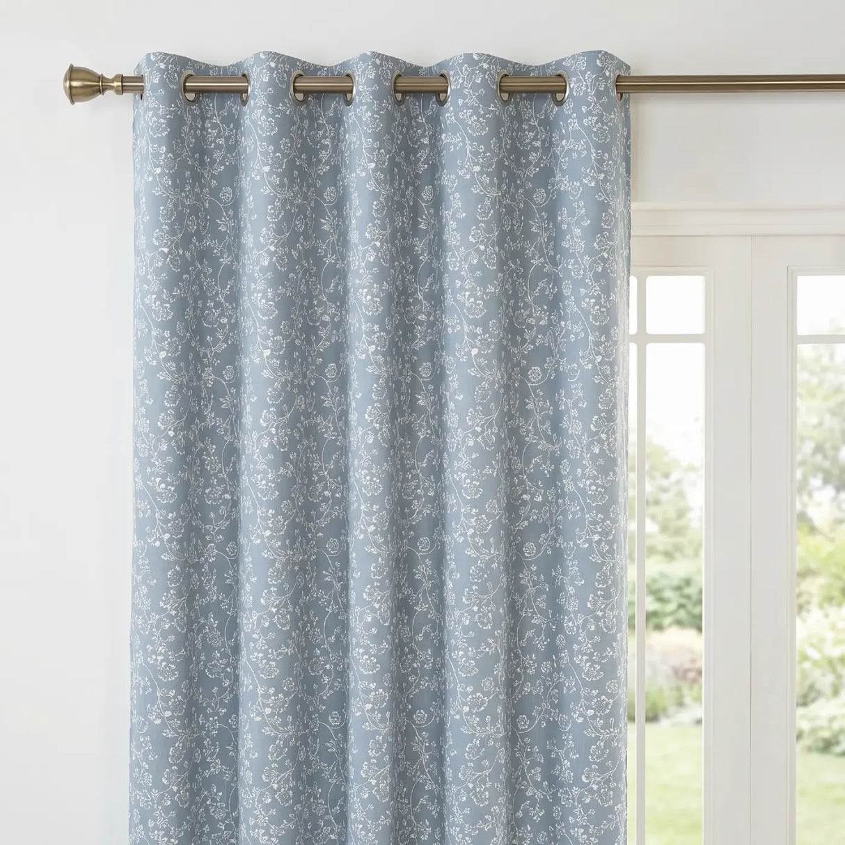 Sade Floral Eyelet Curtains 2