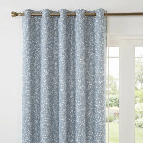 Sade Floral Eyelet Curtains 2