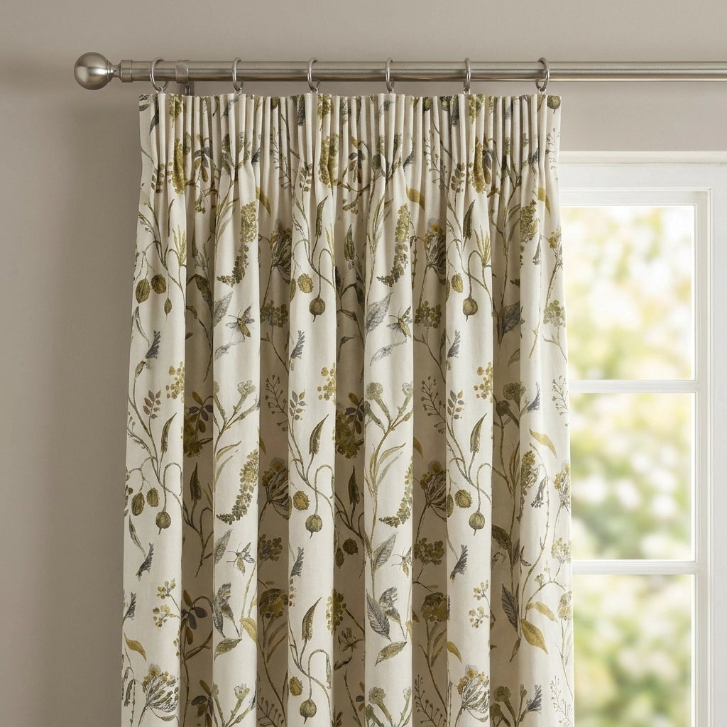 Grove Lined Tape Top Pencil Pleat Curtains 2