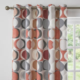 Sander Lined Eyelet Curtains - Spice image 2