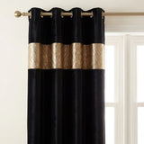Capri Eyelet Curtains - Gold image 2