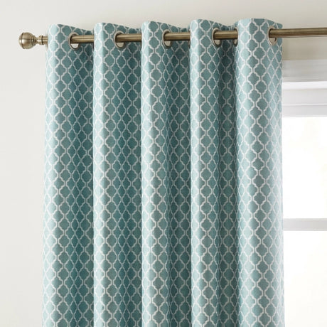 Cotswold Jacquard Eyelet Ring Top Curtains 14