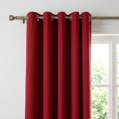 Blackout Linen Look Eyelet Curtains 8