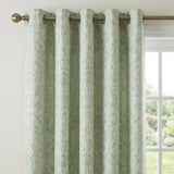 Marple Thermal Ready Made Eyelet Curtains - Sage Green image 2