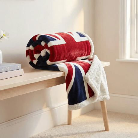 Union Jack Fleece Throw Blanket 130cm x 160cm 2
