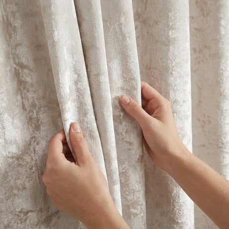 Crushed Velvet Eyelet Curtains 9