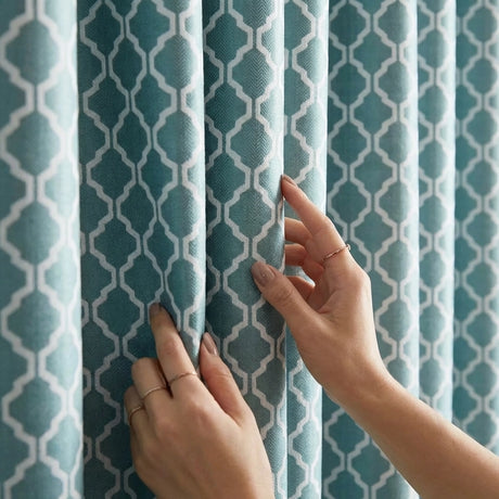 Cotswold Jacquard Eyelet Ring Top Curtains 15