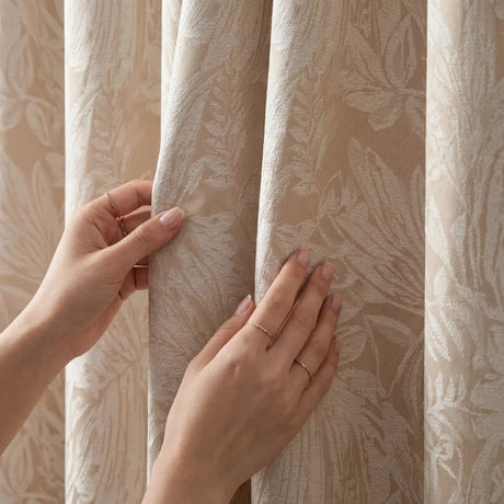 Botanic Chenille Eyelet Curtains 6