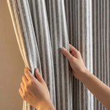 Hebden Lined Eyelet Curtains - Grey image 3