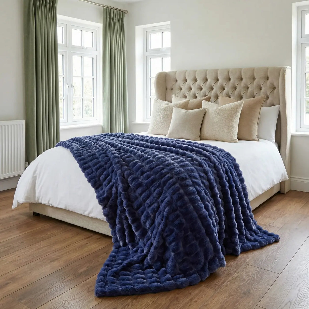 Rabbit Faux Fur Blanket Throw 5