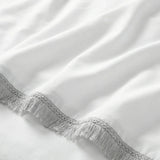 Tia Trellis Duvet Cover Set - White image 4