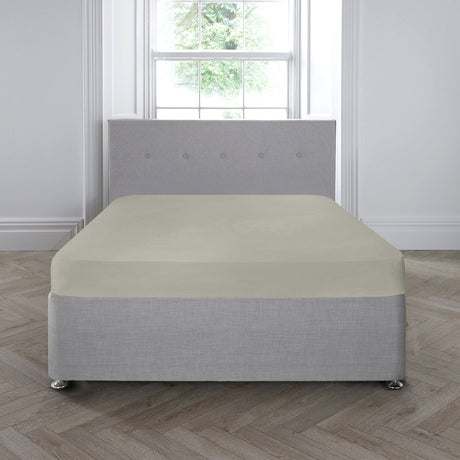 200 Thread Count Cotton 35cm Extra Deep Fitted Sheet - Silver