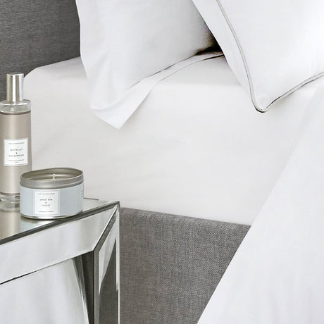 200 Thread Count Cotton 35cm Extra Deep Fitted Sheet - White - 200 Thread Count Plain Dye 35Cm Deep Fitted Bed Sheet In White 2
